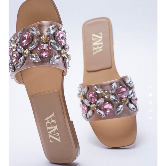 zara beaded sandals